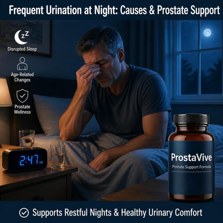 Frequent urination at night in men